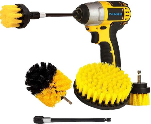 4 Pack Multi-Purpose Power Drill Brush Attachments  Power Scrubber Cleaning Brush Cleaning Brush